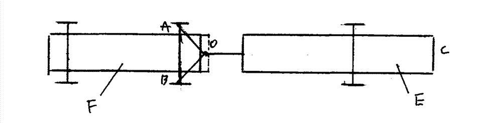 Method for connecting motor vehicle and center shaft trailer