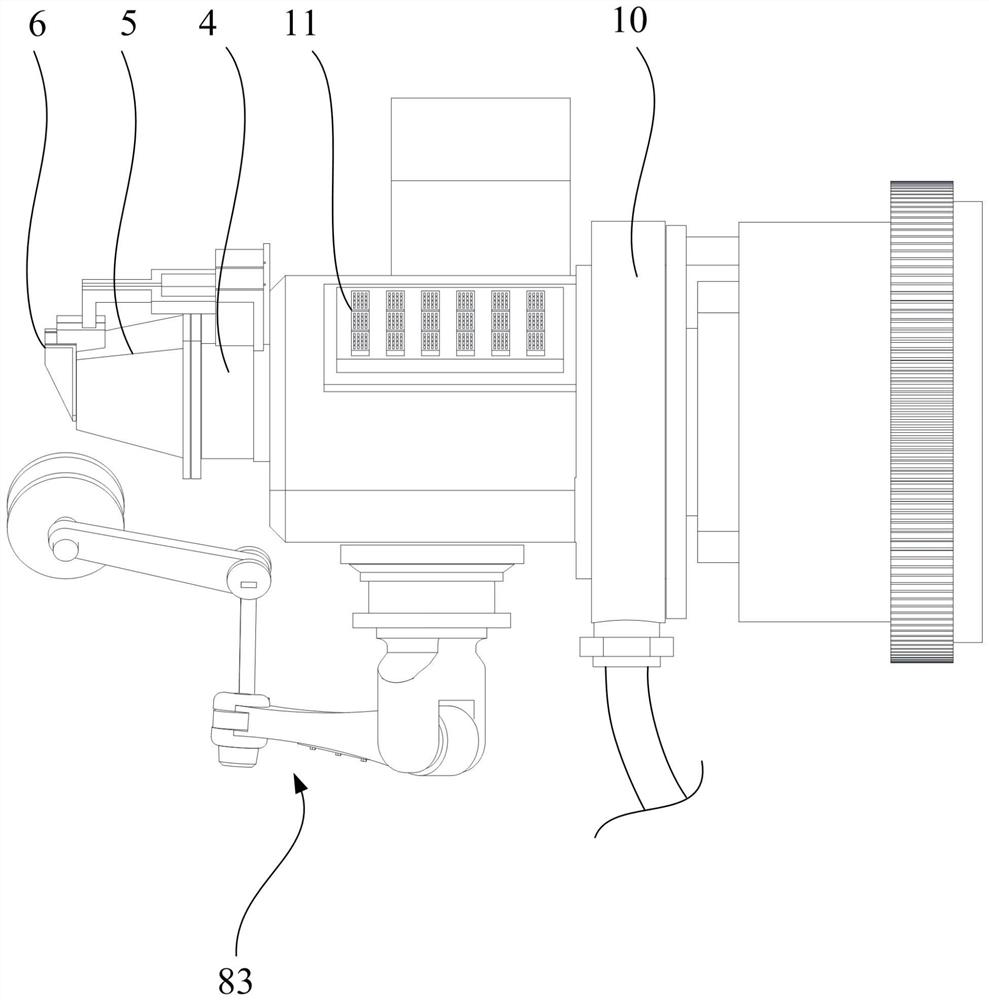 A thermoplastic spacer coating robot for insulating glass production