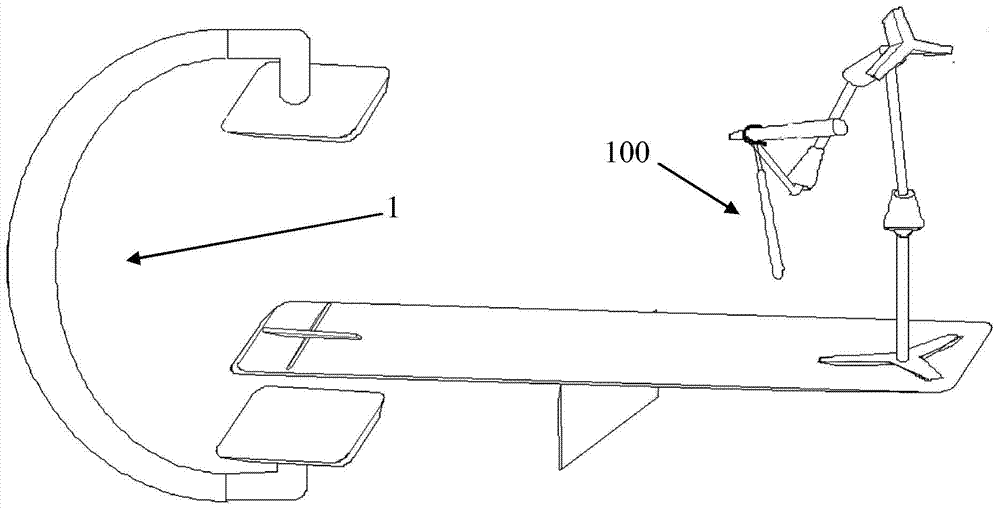 Angiography machine enabling laser positioning to be convenient