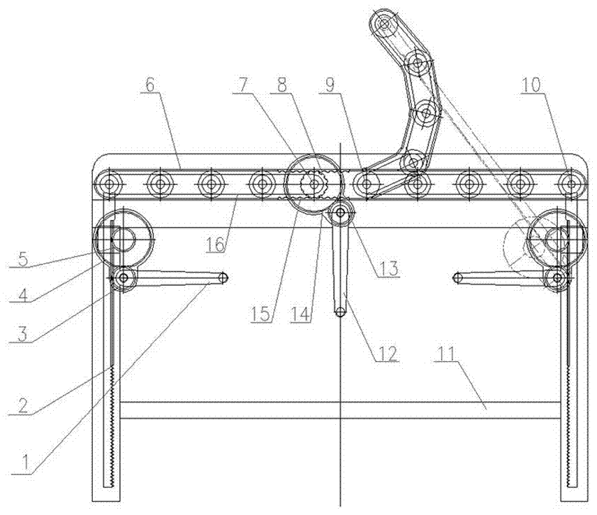 Crawler type roller translation crimp decompression bed