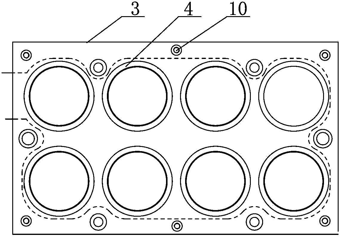 Vacuum clamp for machining circular arc of salt core