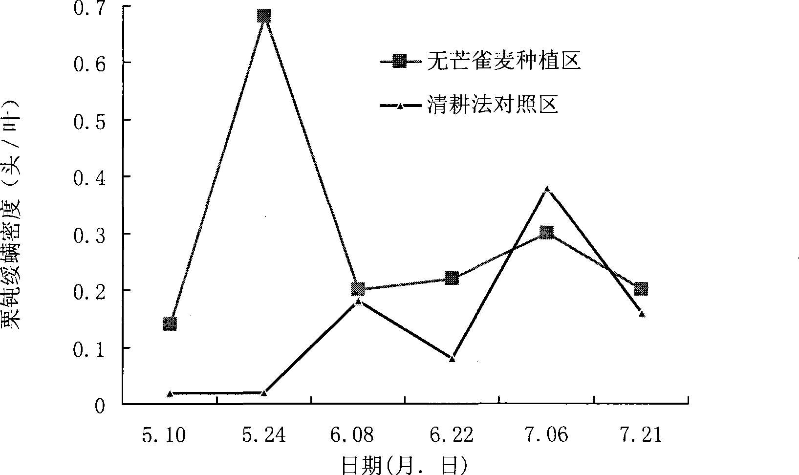 Method for intercropping cover plant in glade of cold temperate zone