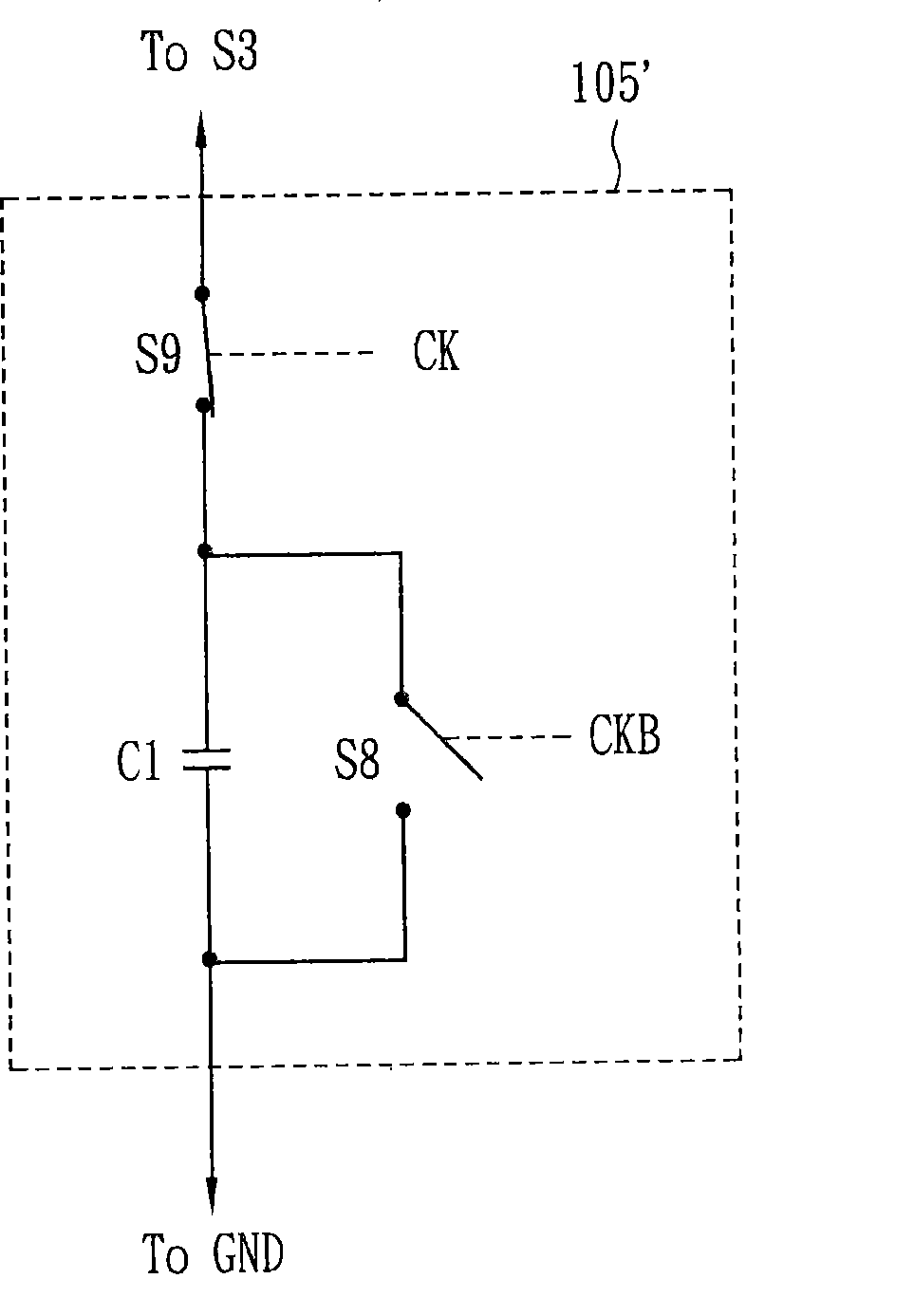 Driver and driver circuit for pixel circuit