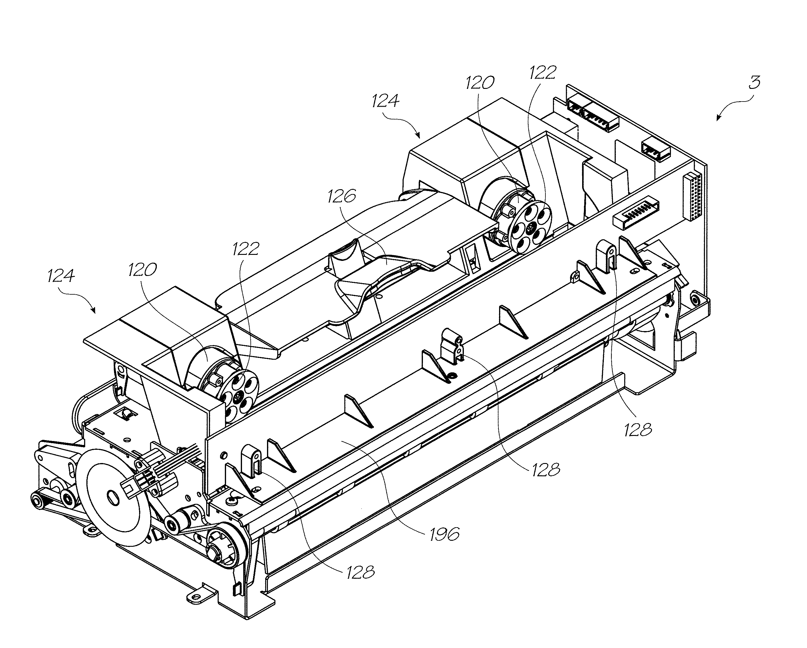 Printer with zero insertion force printhead cartridge