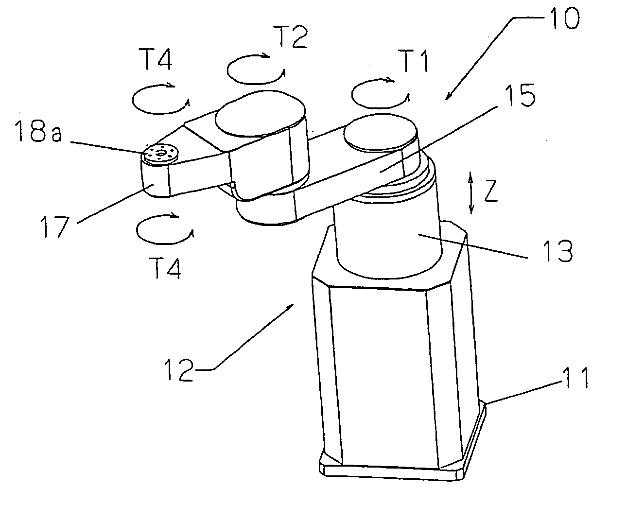 Horizontal articulated robot