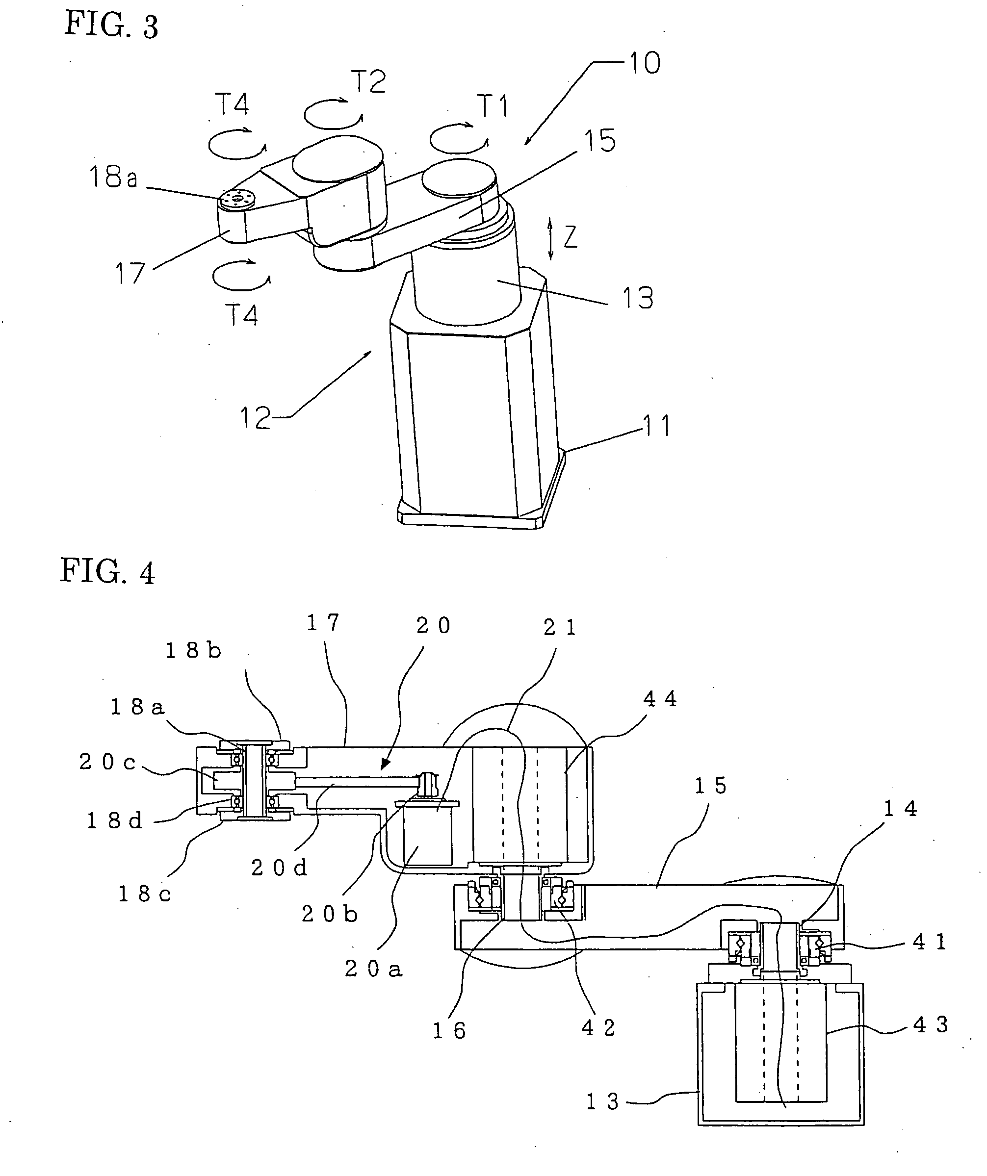 Horizontal articulated robot