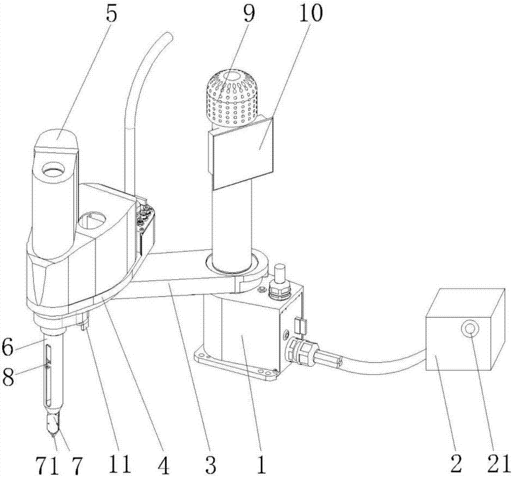 Riveting robot with real-time monitoring function