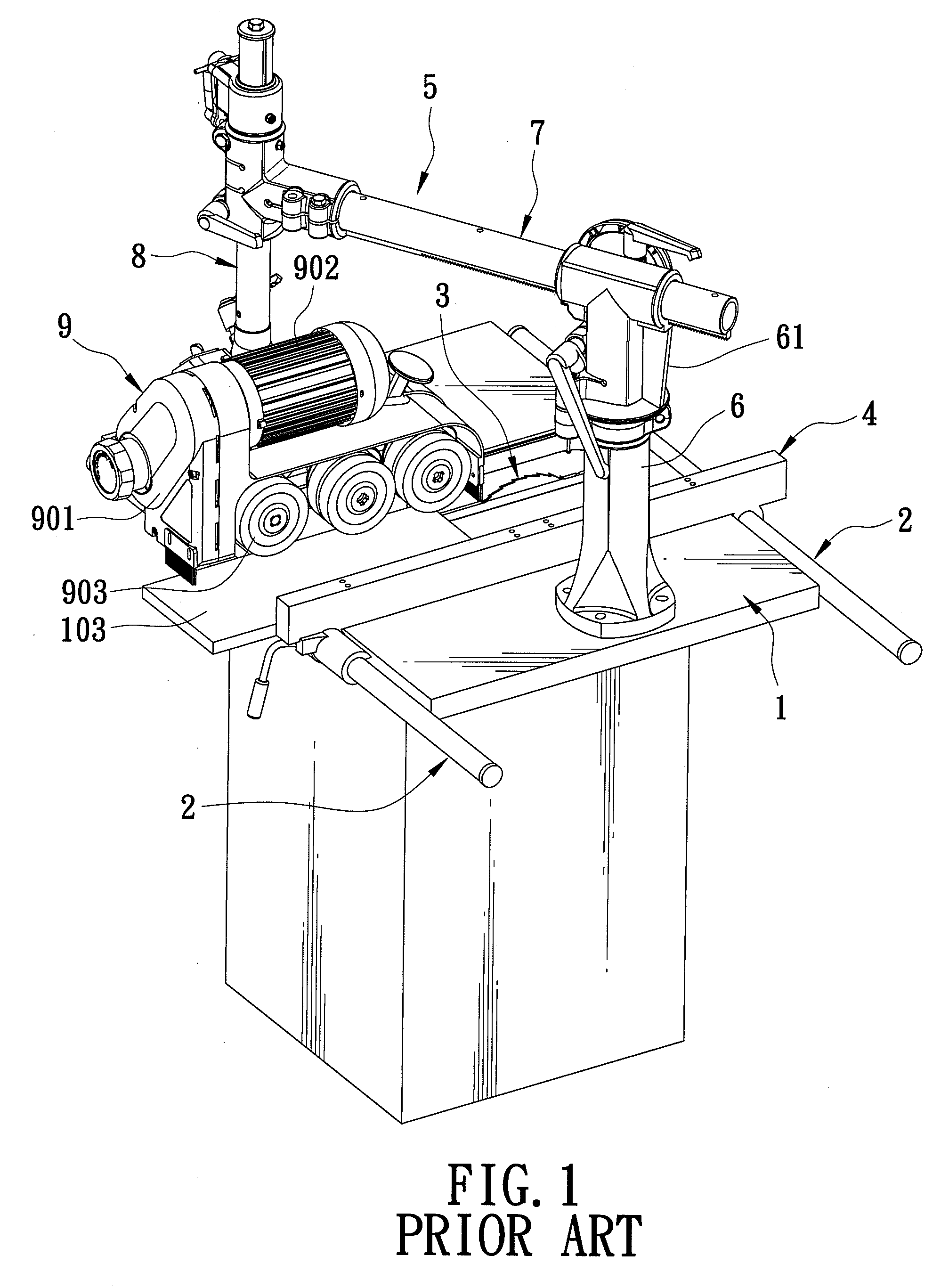 Workpiece-Advancing Device for a Wood Cutting Apparatus