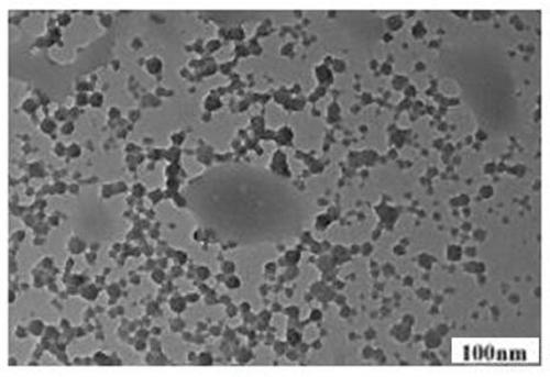 Manganese zinc ferrite targeted nanocomposite carrier and preparation method thereof