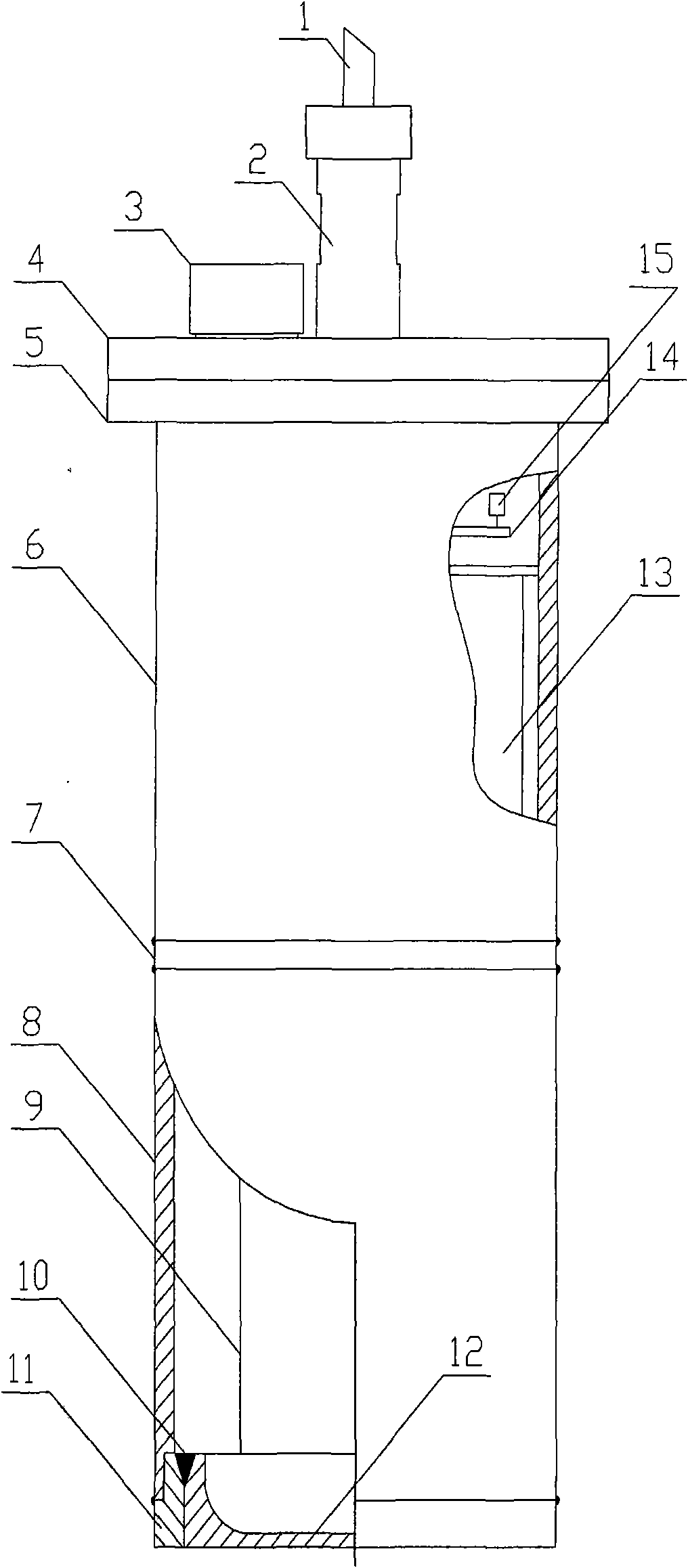 Sand-measuring ionization chamber