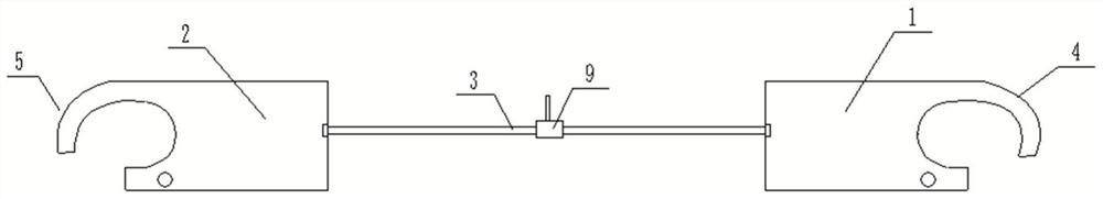 Split type multi-bundle conductor spacing fixing device