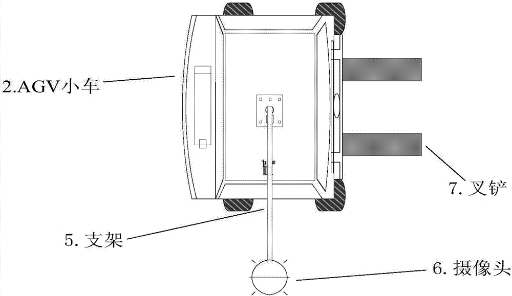 Storage management system and method based on machine vision navigated AGVs