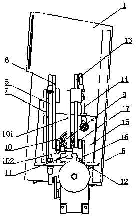 Flour-feeding overturning device