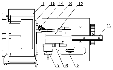 Flour-feeding overturning device