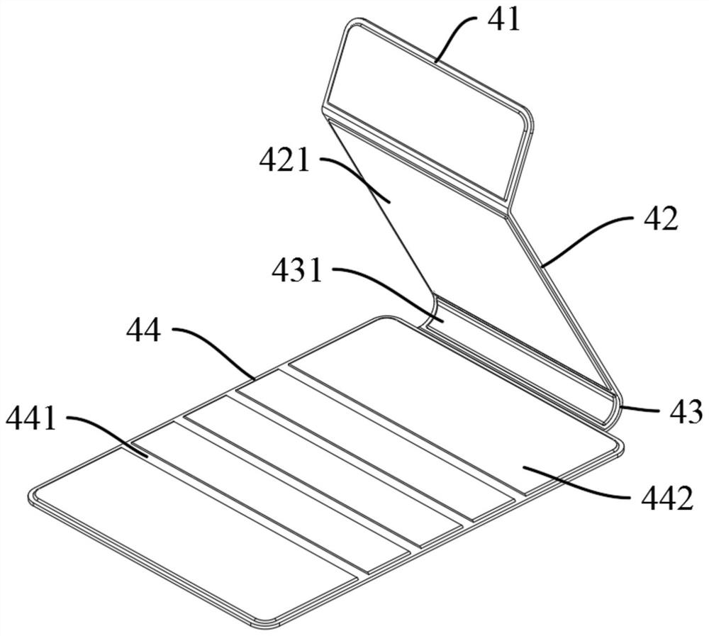 Easy-to-store flat mirror lamp and storage method thereof