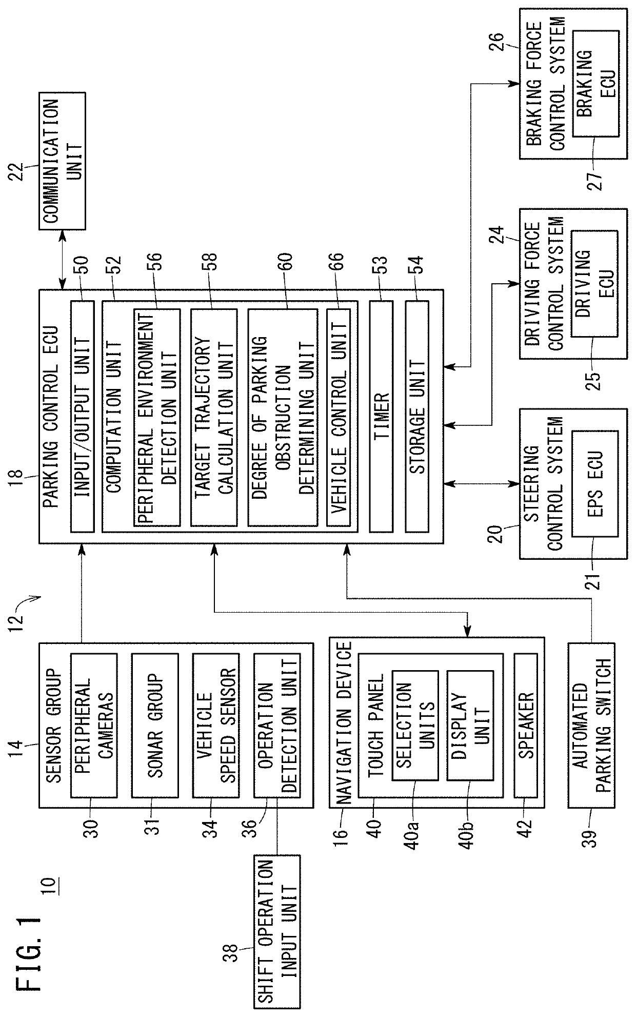 Automated parking device and automated parking method