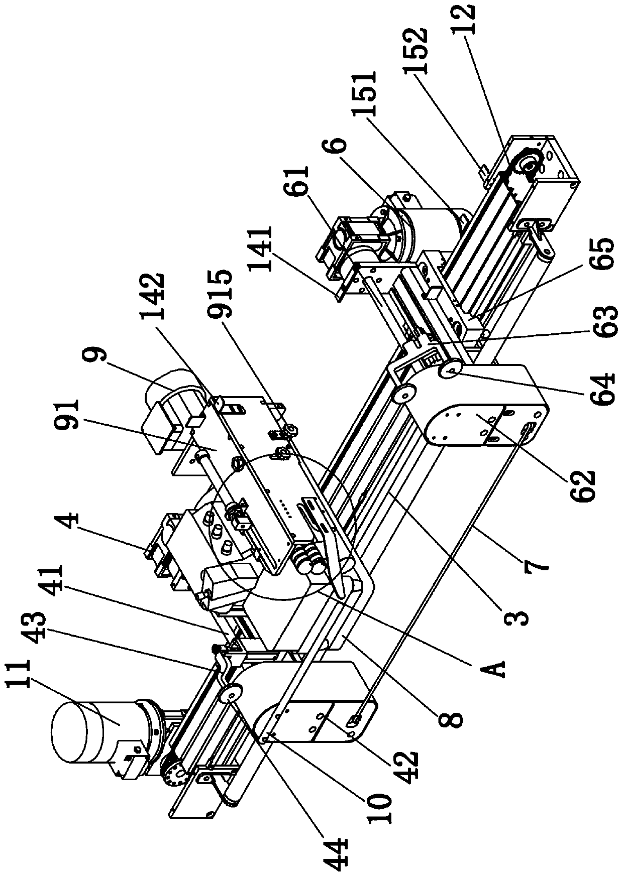 Machine head structure of cylinder fabric joining machine