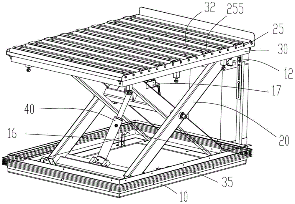 Material bearing platform