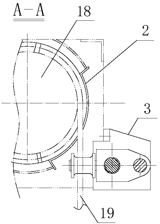 Hoist rope guider with clamp type rope pressing device