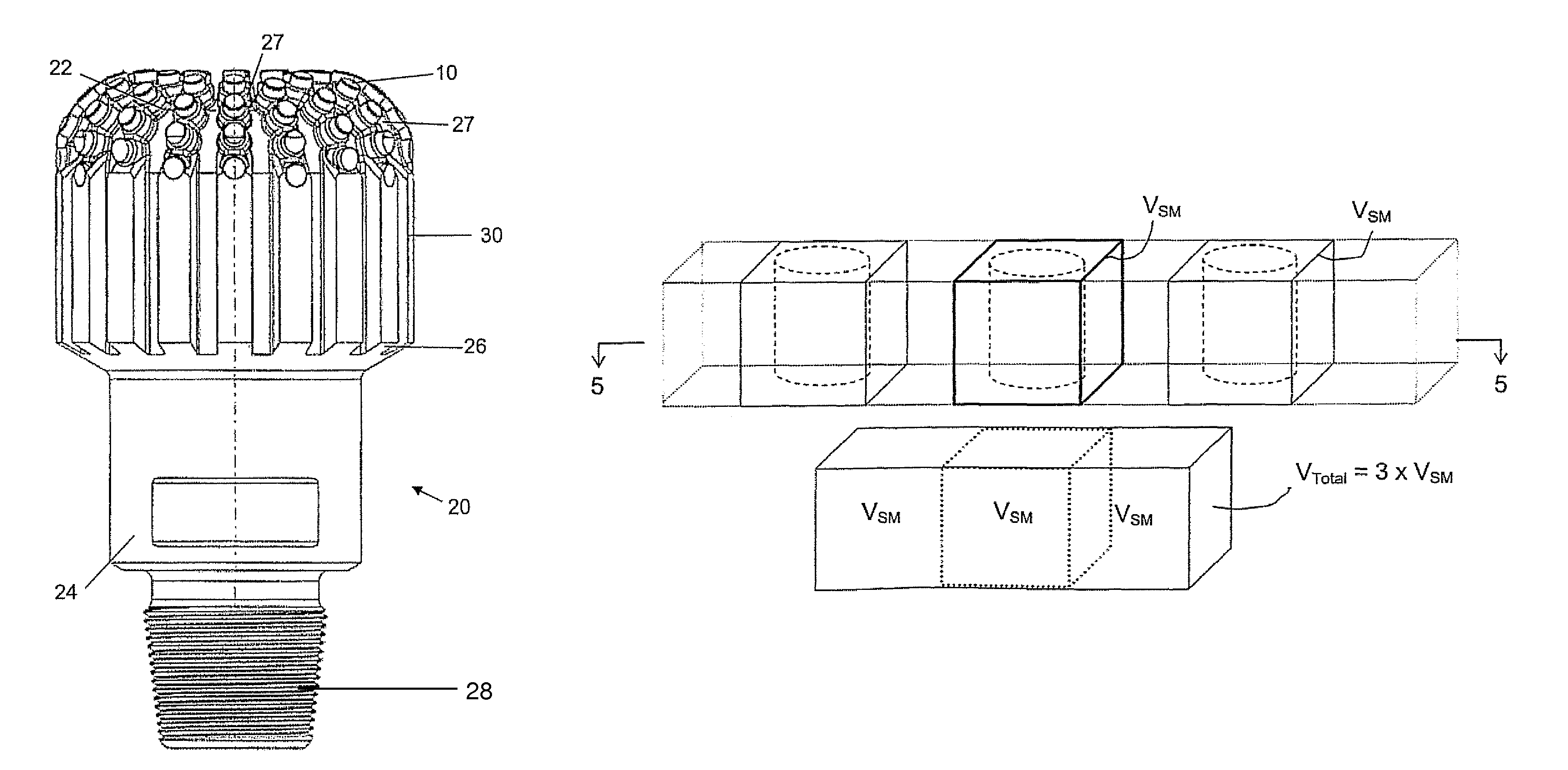 Drill bit with diamond impregnated cutter element