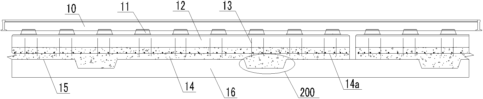 Ballastless track system