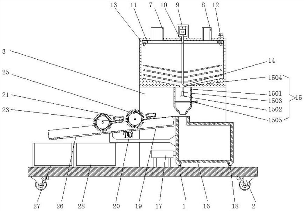 Dormancy breaking device for improving germplasm germination rate of Artemisia wellbyi