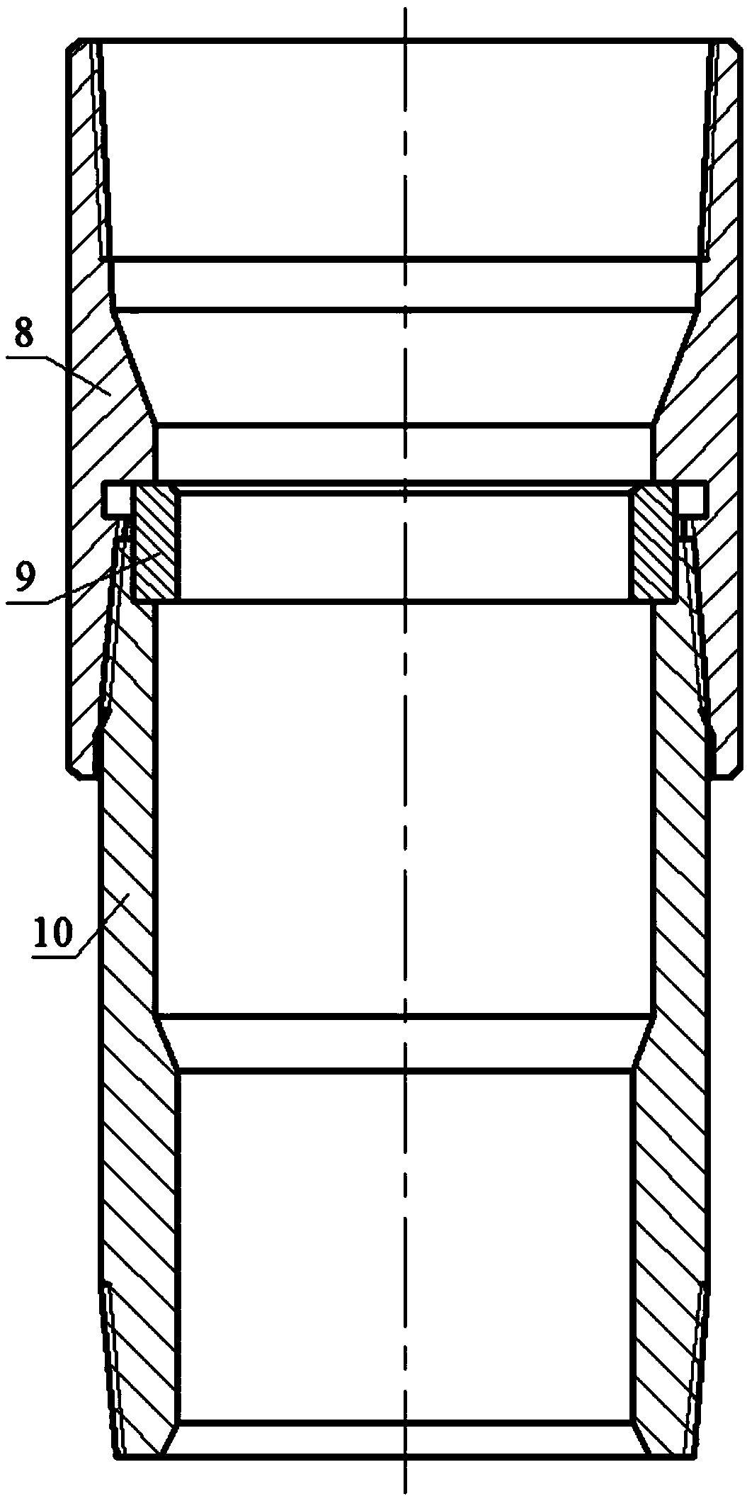 Double-tooth downhole pump follow-up centering eccentric wear prevention device