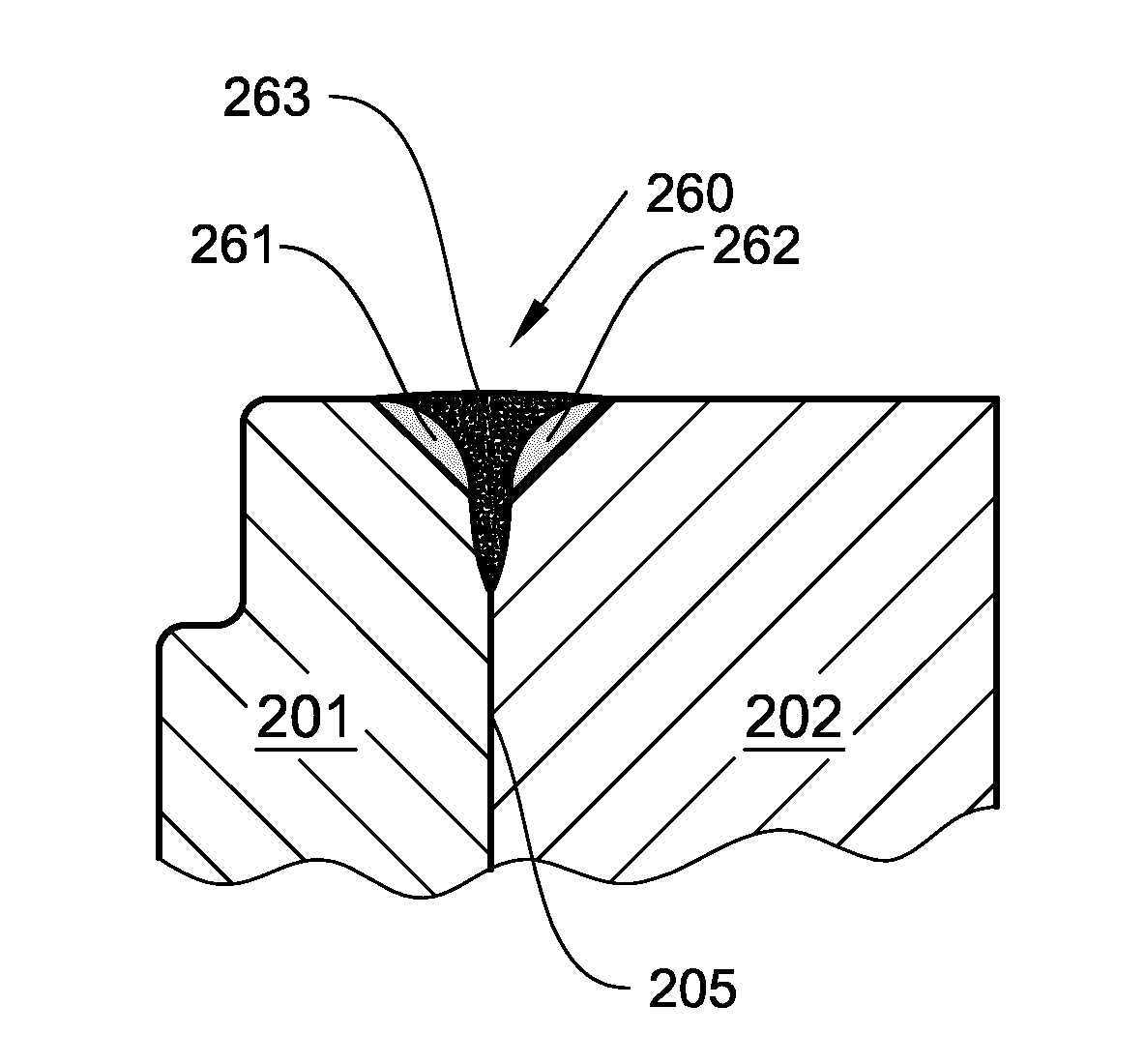 Assembly with weld joint formed in hybrid welding process