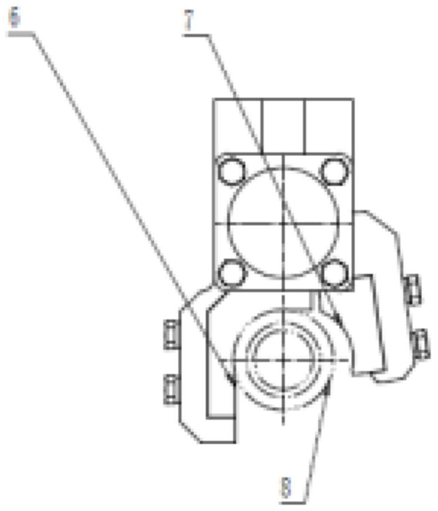 A mine-used built-in piston mechanical claw