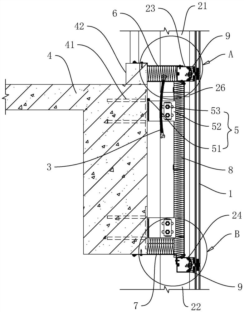 Glass curtain wall