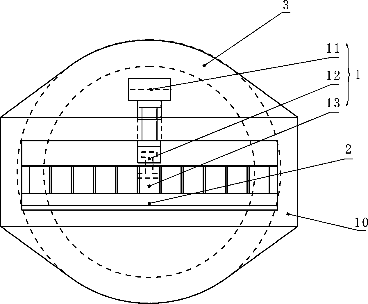 Tongue-type multi-line brushing device of leather adhesive