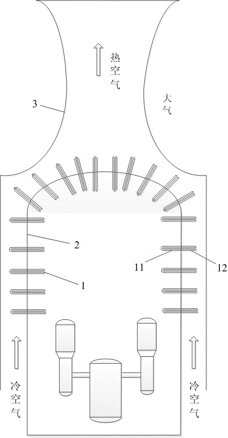 Nuclear power plant containment cooling system