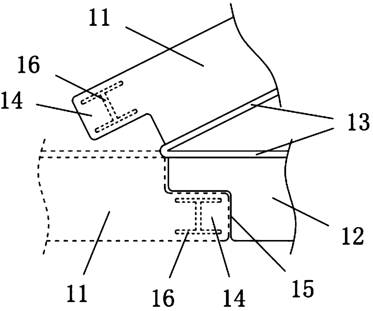 Folding mattress with head pillow