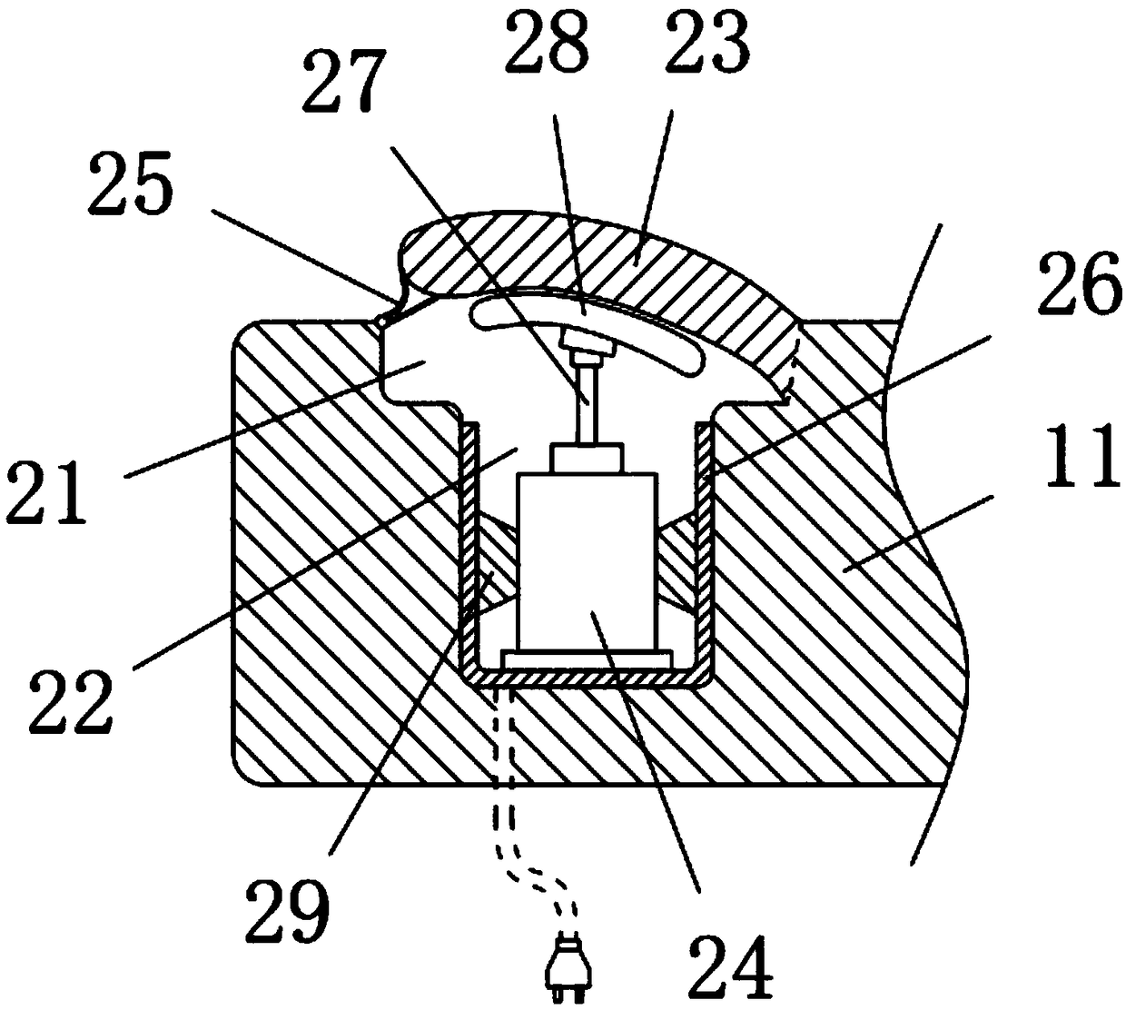 Folding mattress with head pillow