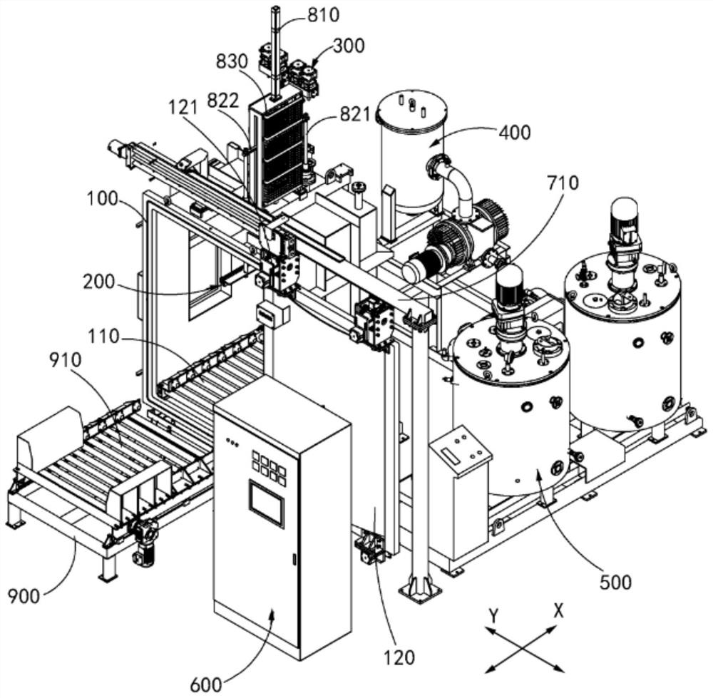 Vacuum pouring system