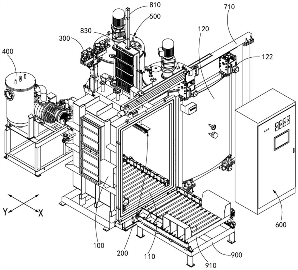 Vacuum pouring system