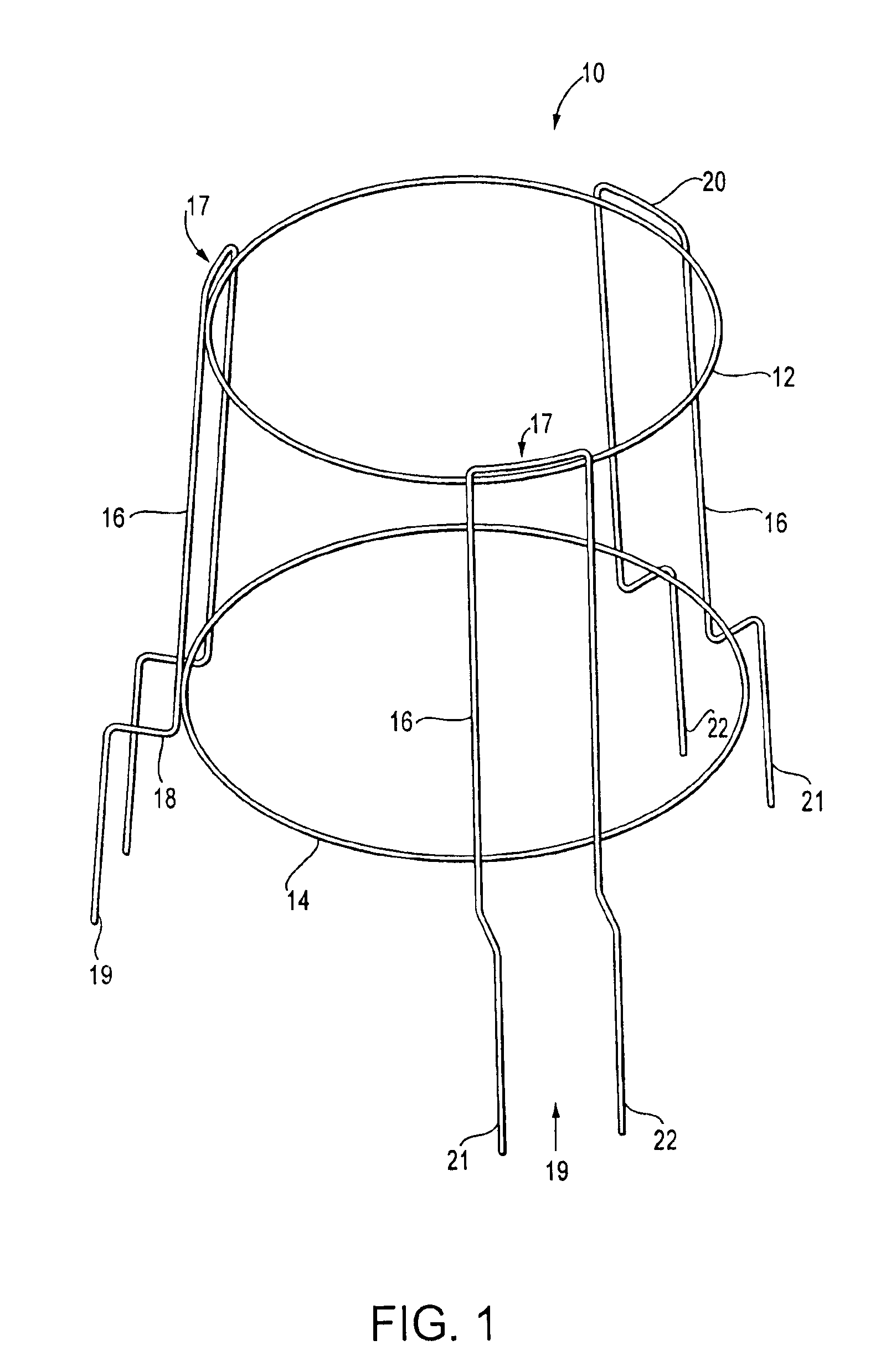 Wire cage for nursery items