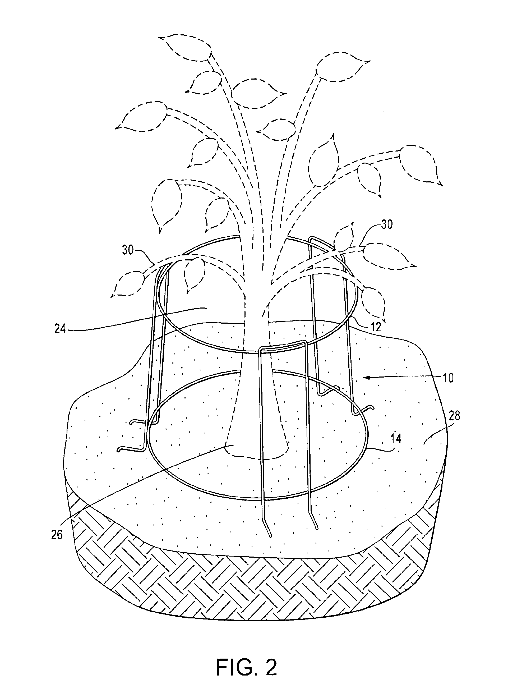 Wire cage for nursery items