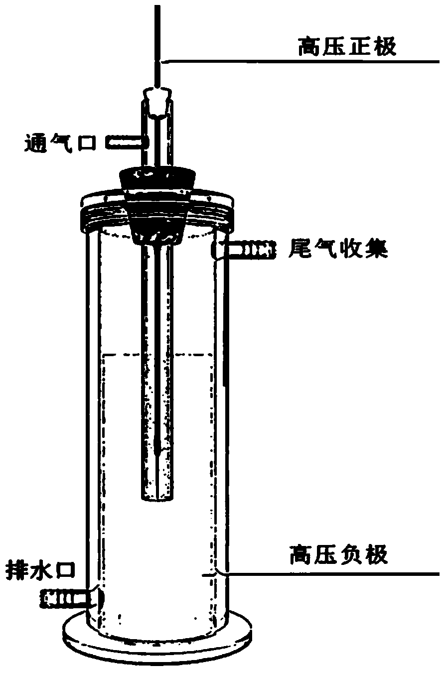 Device and method for degrading antibiotic wastewater by utilizing low temperature plasma in coordination with bismuth molybdate catalyst