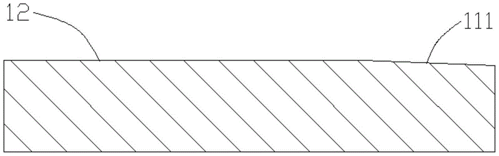 A chamfered crystallizer narrow surface copper plate