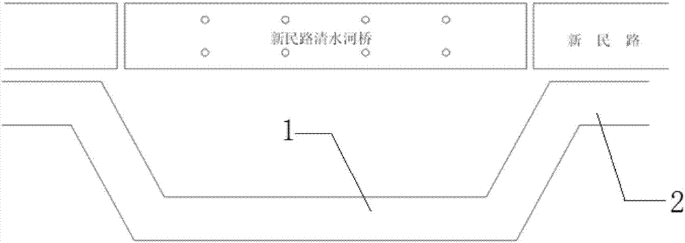 Construction method for underground pipe rack to pass through river