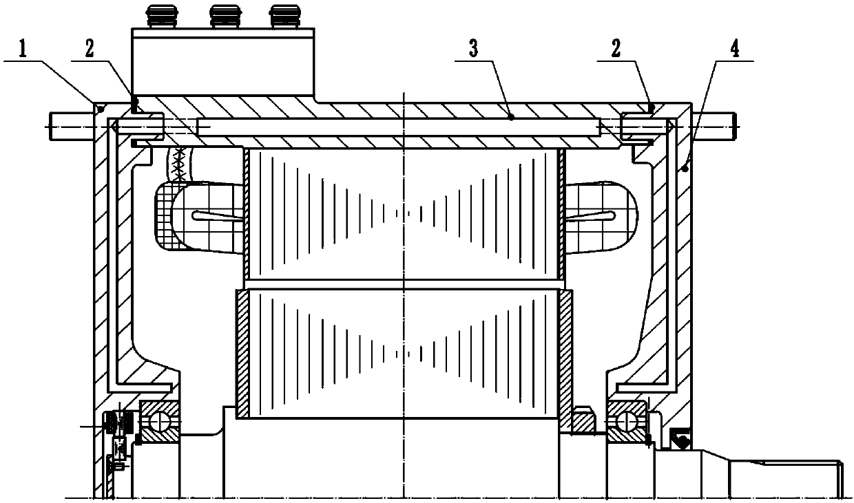 Reliable connection mode of motor circulation water path