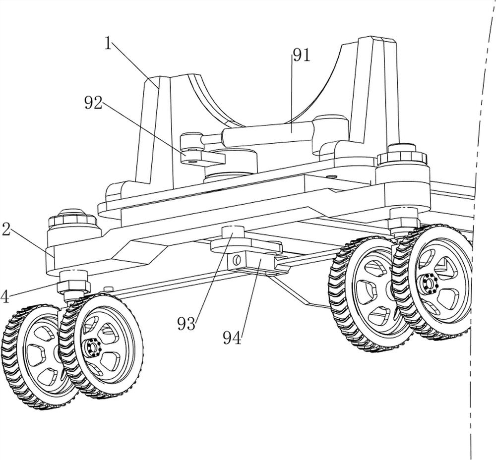 Tunnel pipe distribution vehicle with protection function