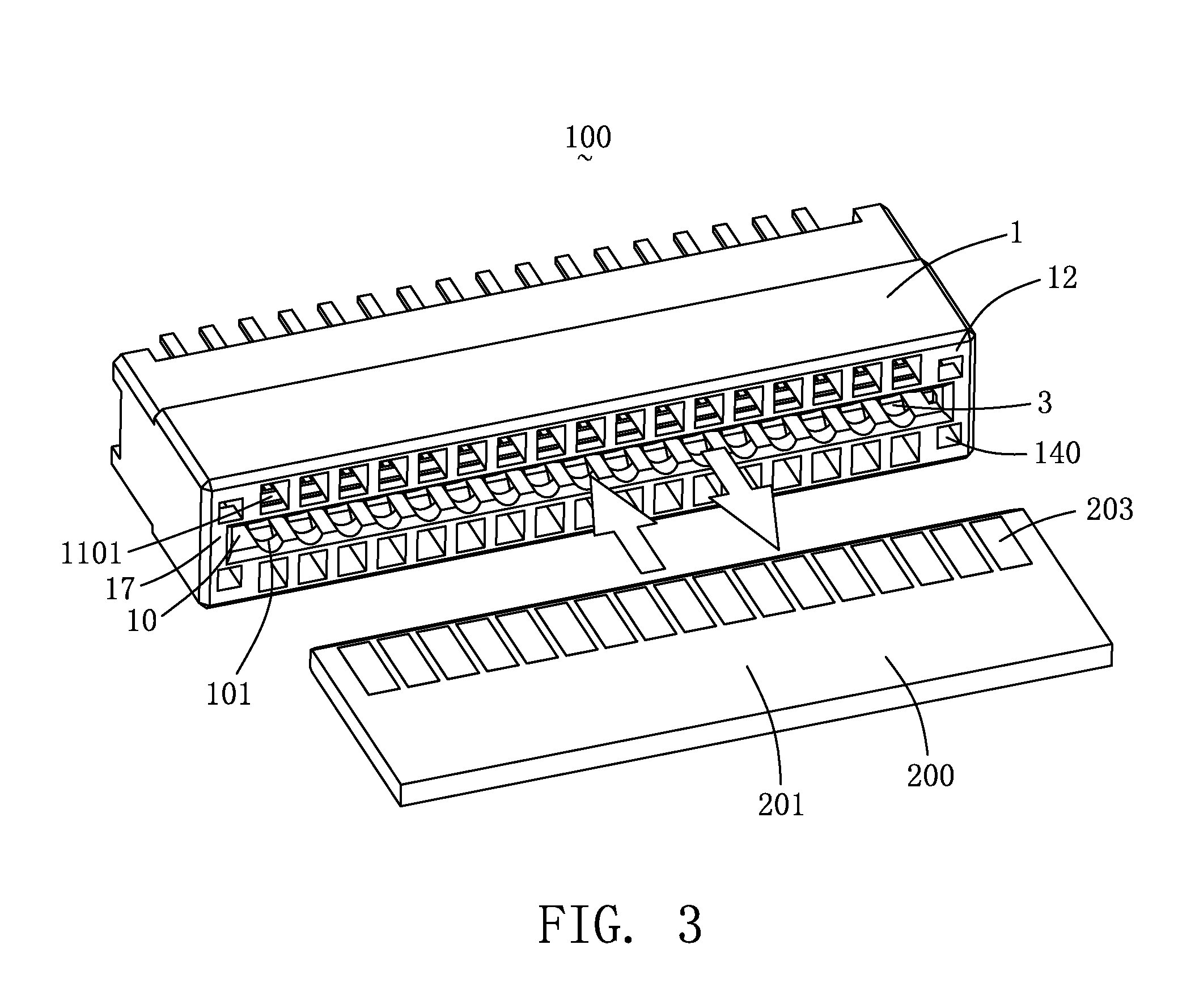 Card-edge connector and card-edge connector assembly having heat-radiating structures