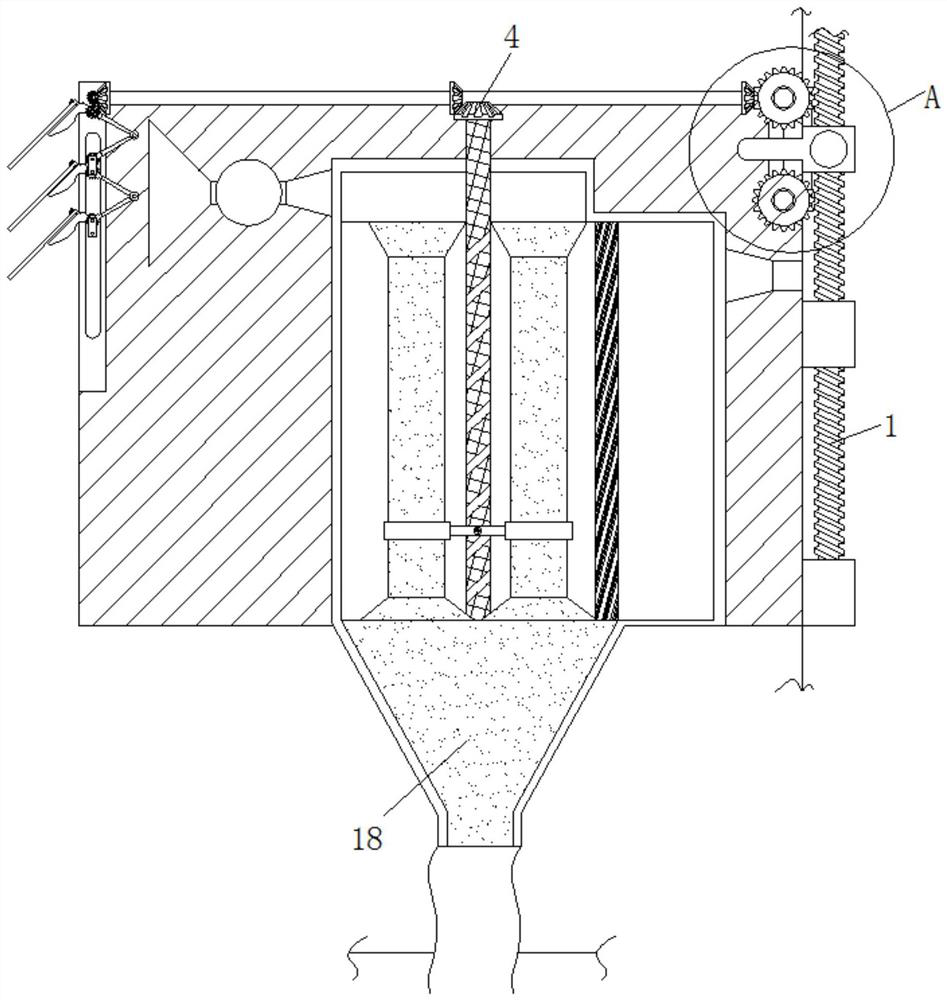 Computer dedusting device capable of moving in mainframe box