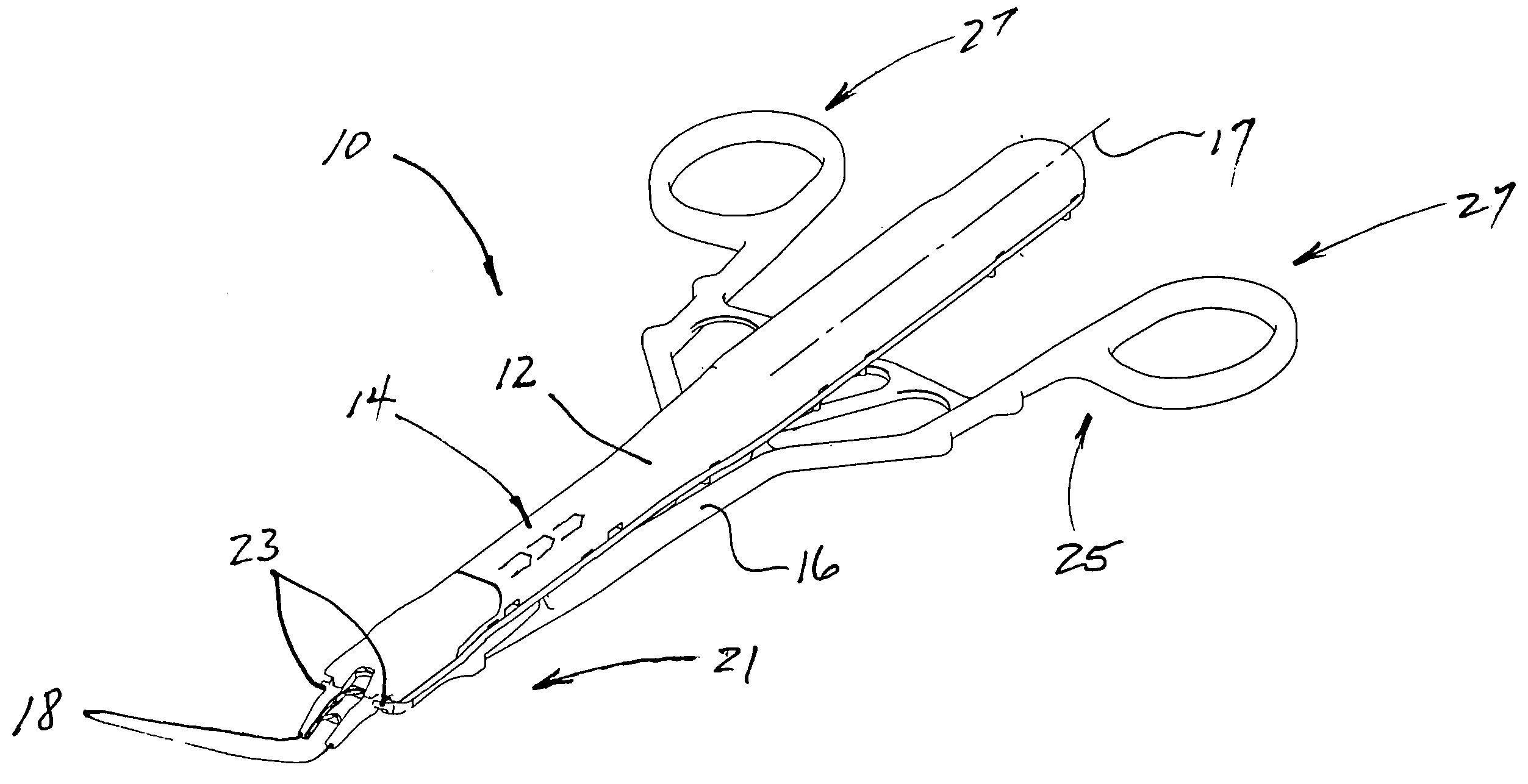 Surgical instrument with improved handle assembly