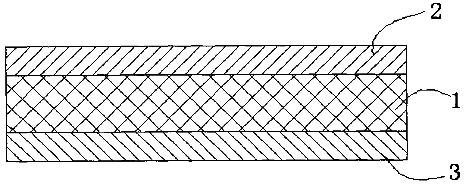 Low-shrinkage rate bidirectional stretching plastic thin film and preparation method thereof