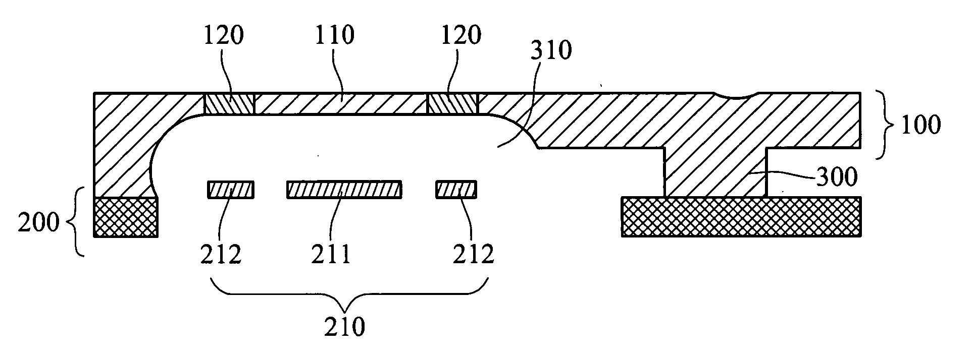 Dynamic pressure sensing structure