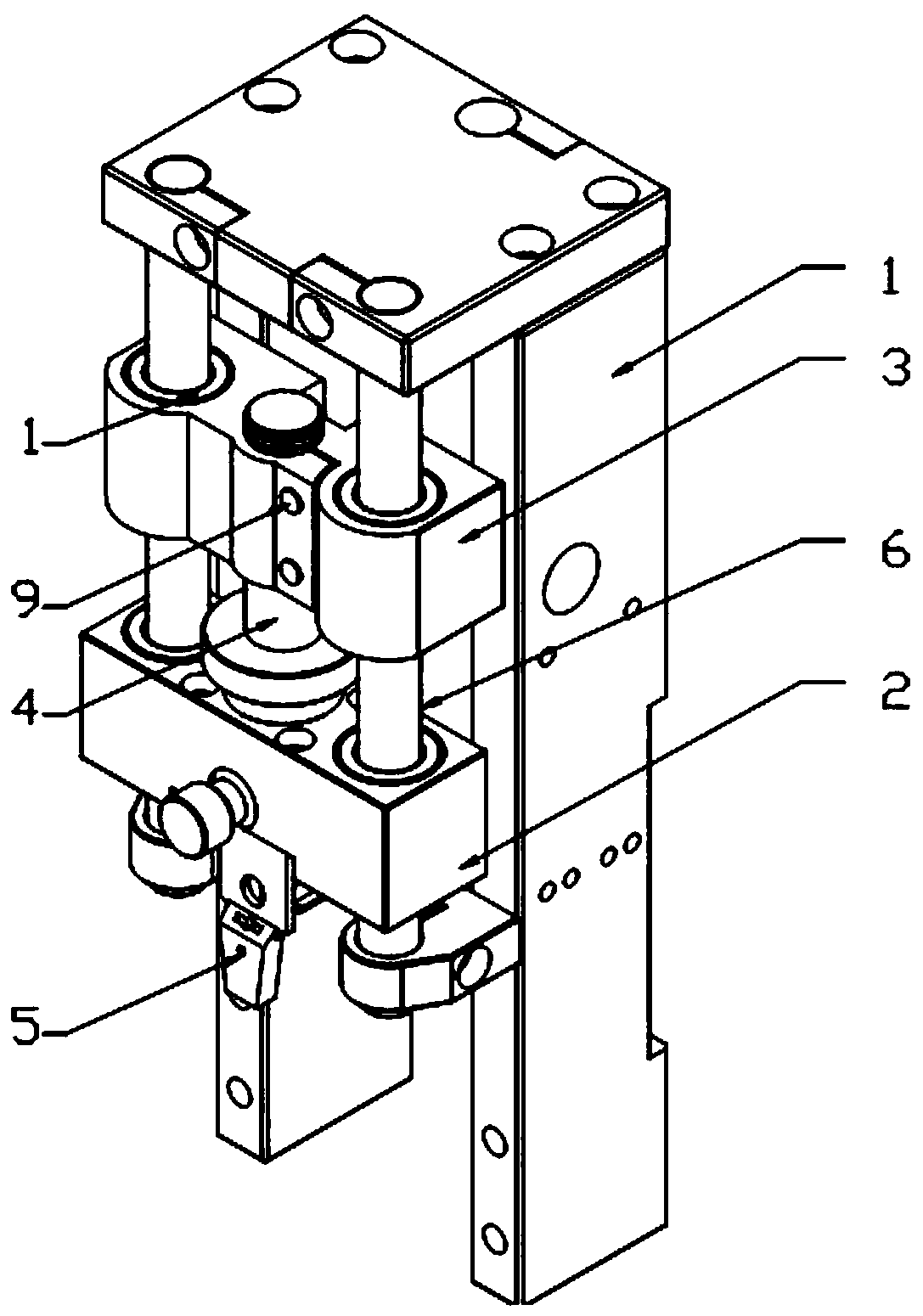 Stamping terminal crimping mechanism