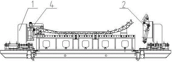 Automatic fixture for machining large parts of rail vehicles